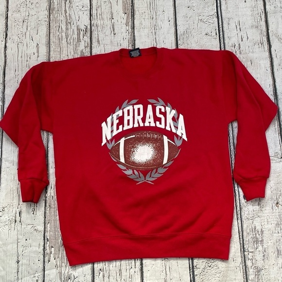 Vintage 90s University of Nebraska Cornhuskers 1990s Crewneck sweatshirt - Picture 1 of 6